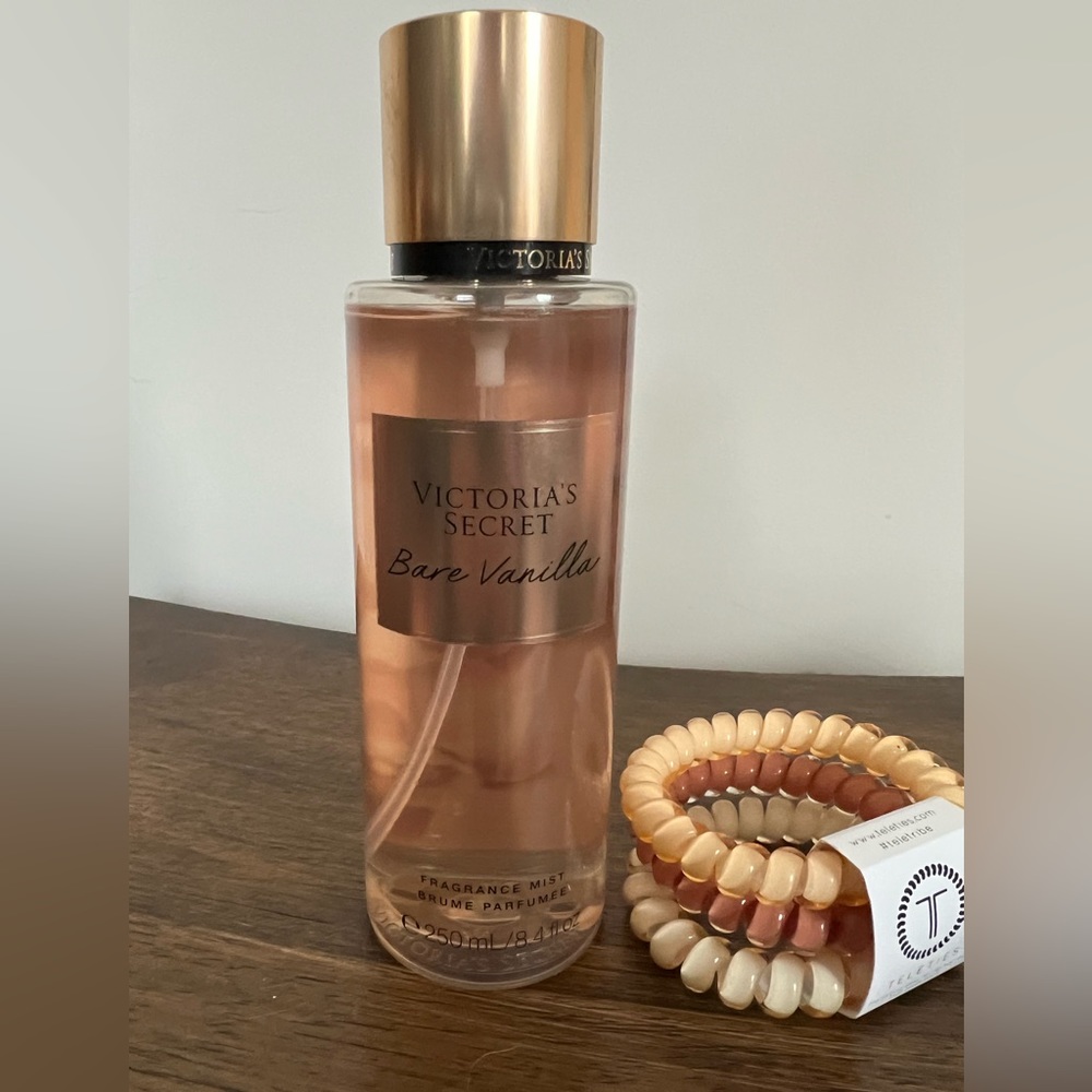 Victoria Secret spray! And hair tires, both brand new